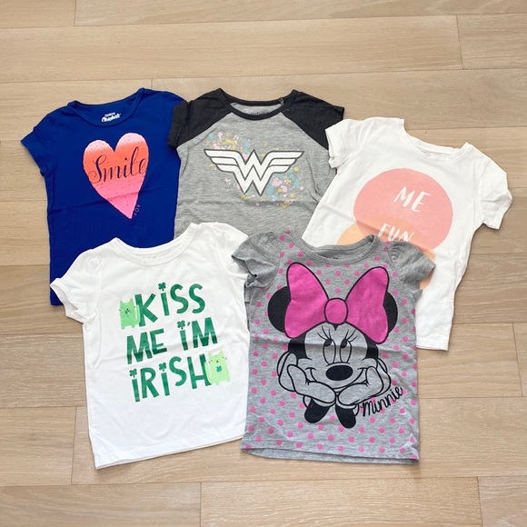 Set of 5 Short Sleeve Tees - Picture 1 of 7